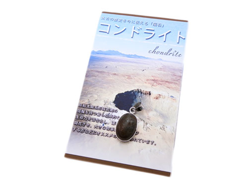 コンドライト　隕石　オーバルPTパッケージ