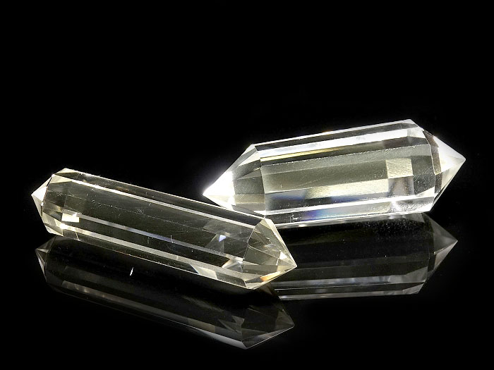 ガネッシュヒマール産水晶　ヴォーゲルワンド　両剣水晶　１本 20mm～28g前後