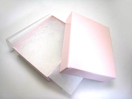 *国産高品質　ブレスレット用紙箱　ピンク　大　1個 9x7cm