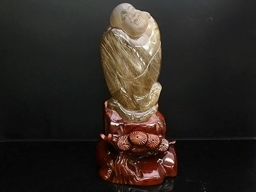 ルチルクォーツ彫刻　仏陀　(現品10)